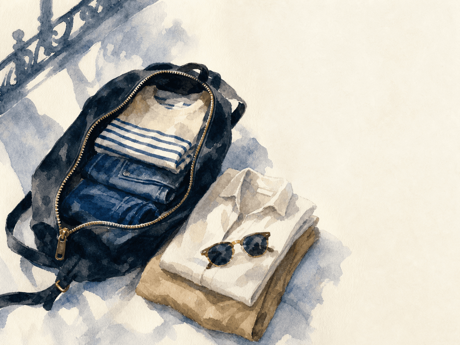 Dress like you live there. One backpack, five nights, no compromises.
